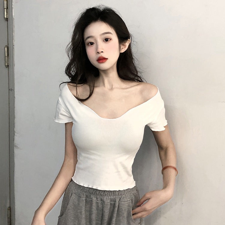 V-neck Crop Top.