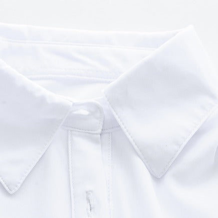 White Schoolgirl Bodysuit Shirt