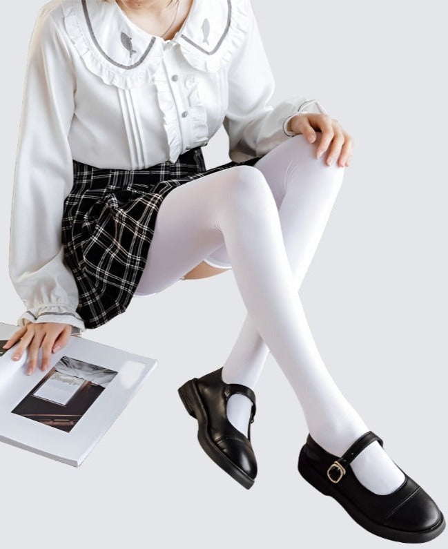 Solid Thigh Highs