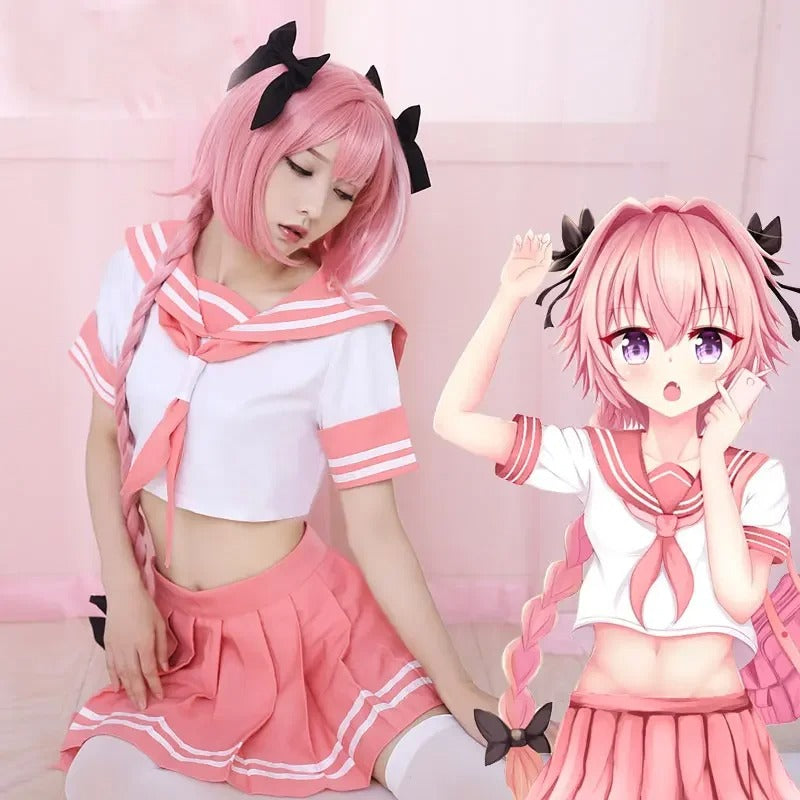 Pink Sailor Seifuku Astolfo Cosplay