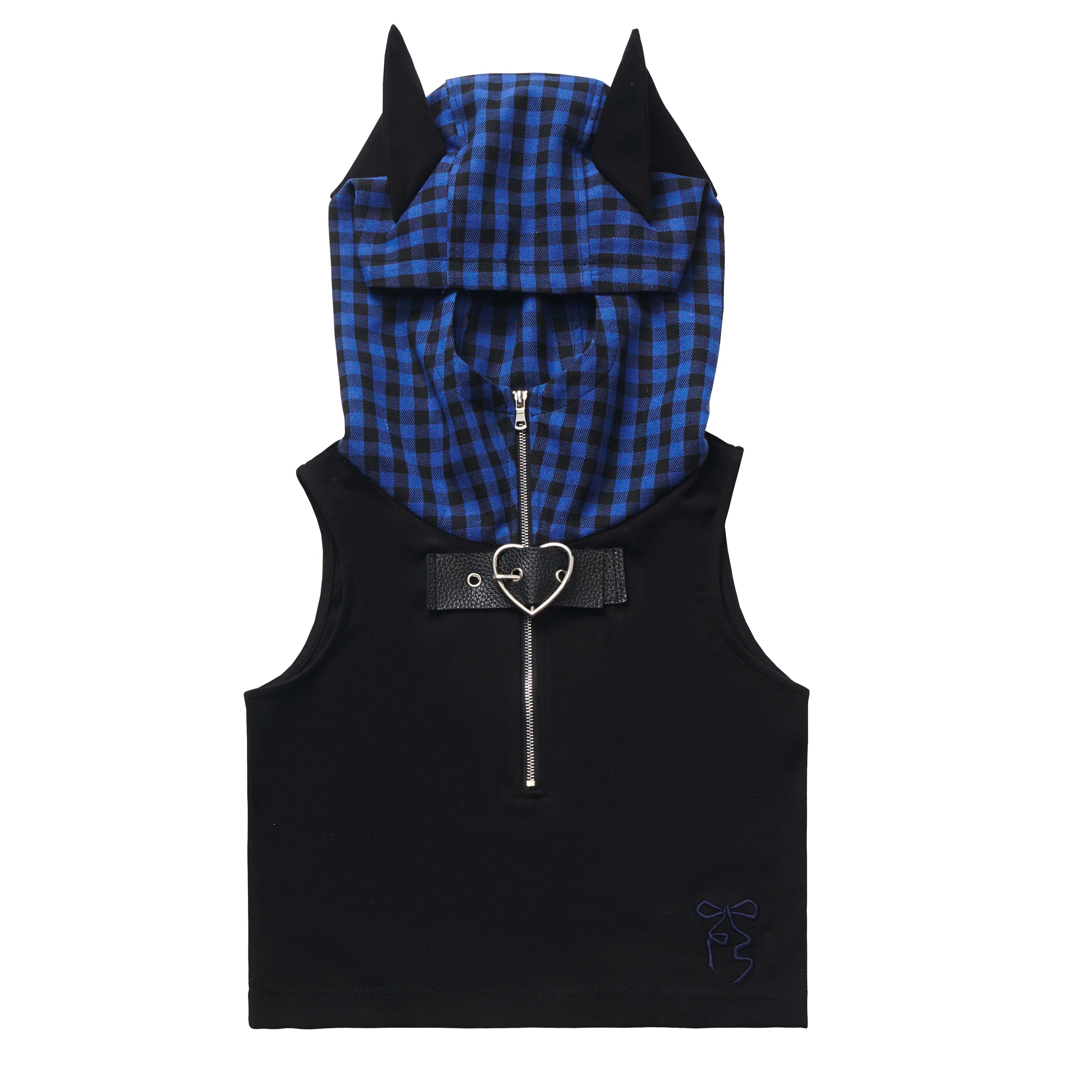 Blue Plaid Cat Ear Outfits