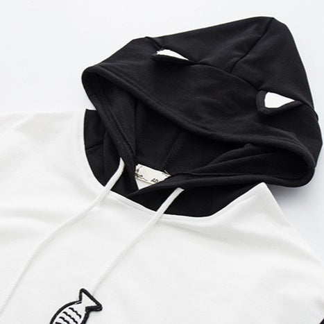 Mori Boy Cat Fish Hoodie