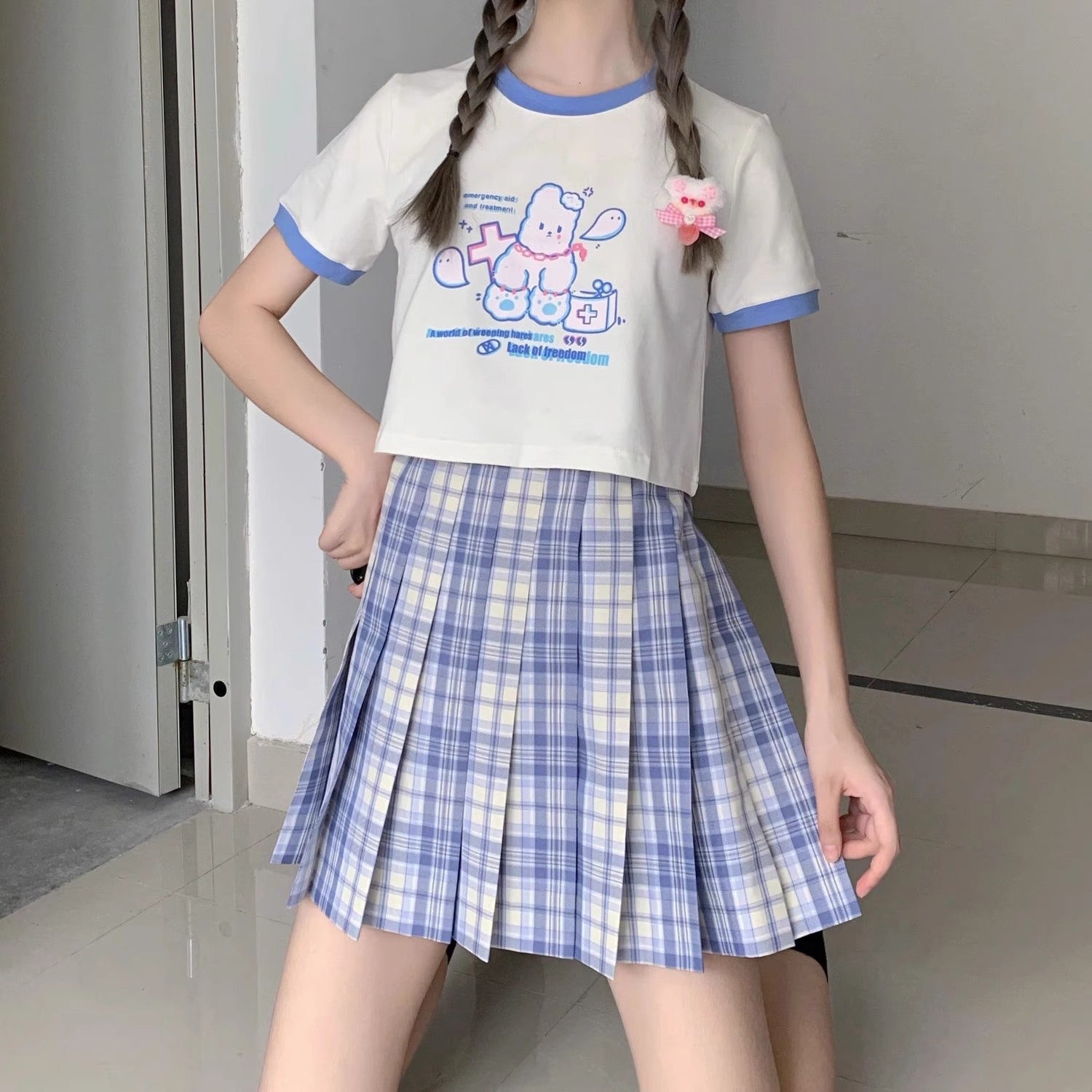 Cute Summer Girly Crop T-shirt