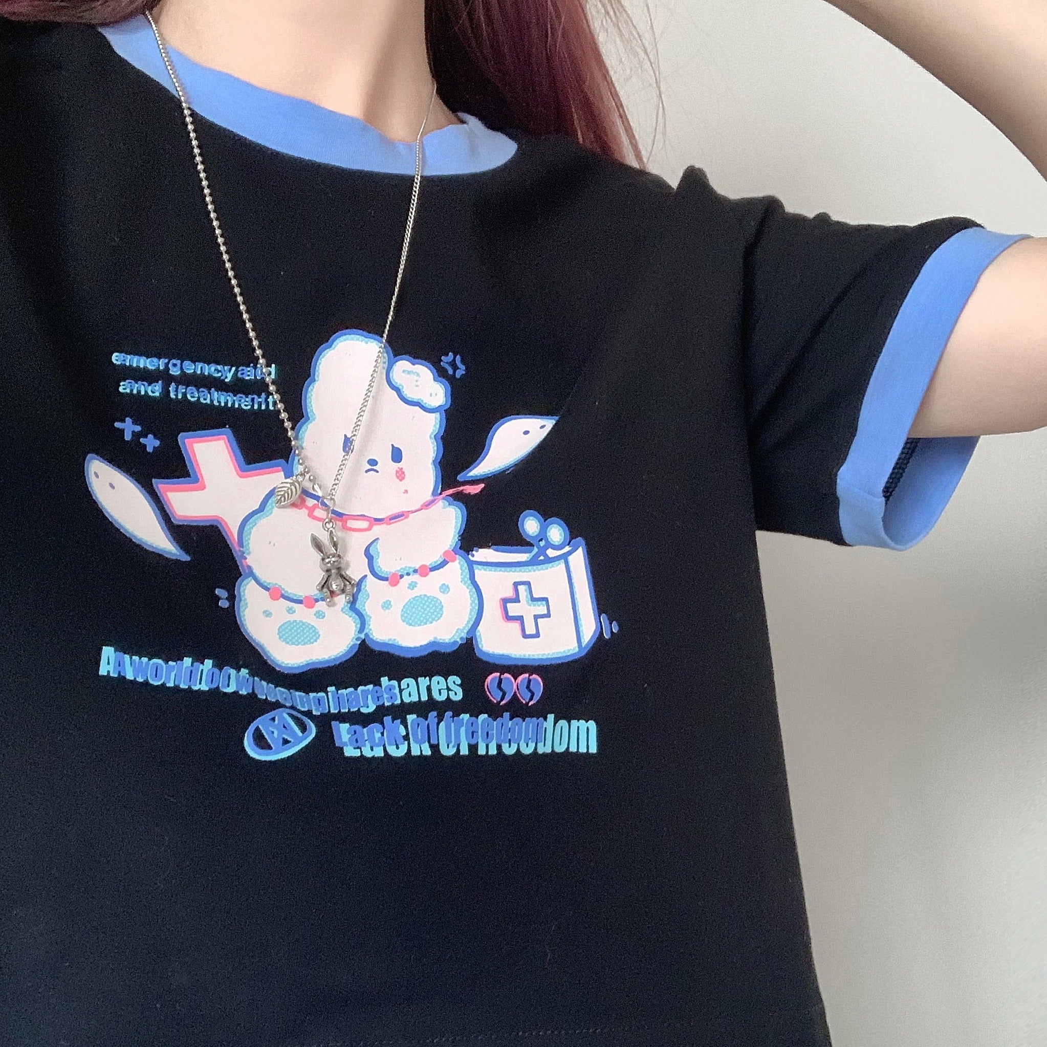 Cute Summer Girly Crop T-shirt