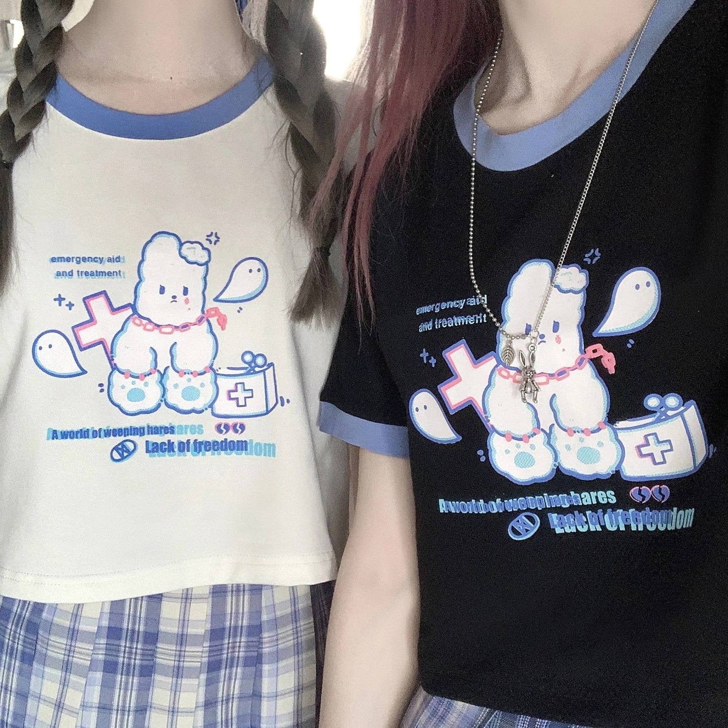 Cute Summer Girly Crop T-shirt