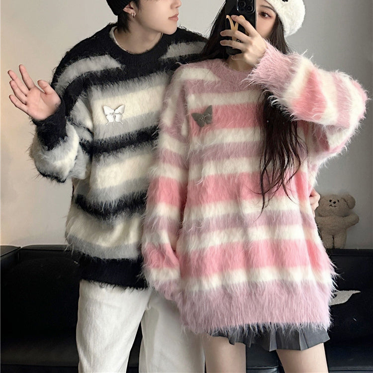 Mohair Stripe Sweater