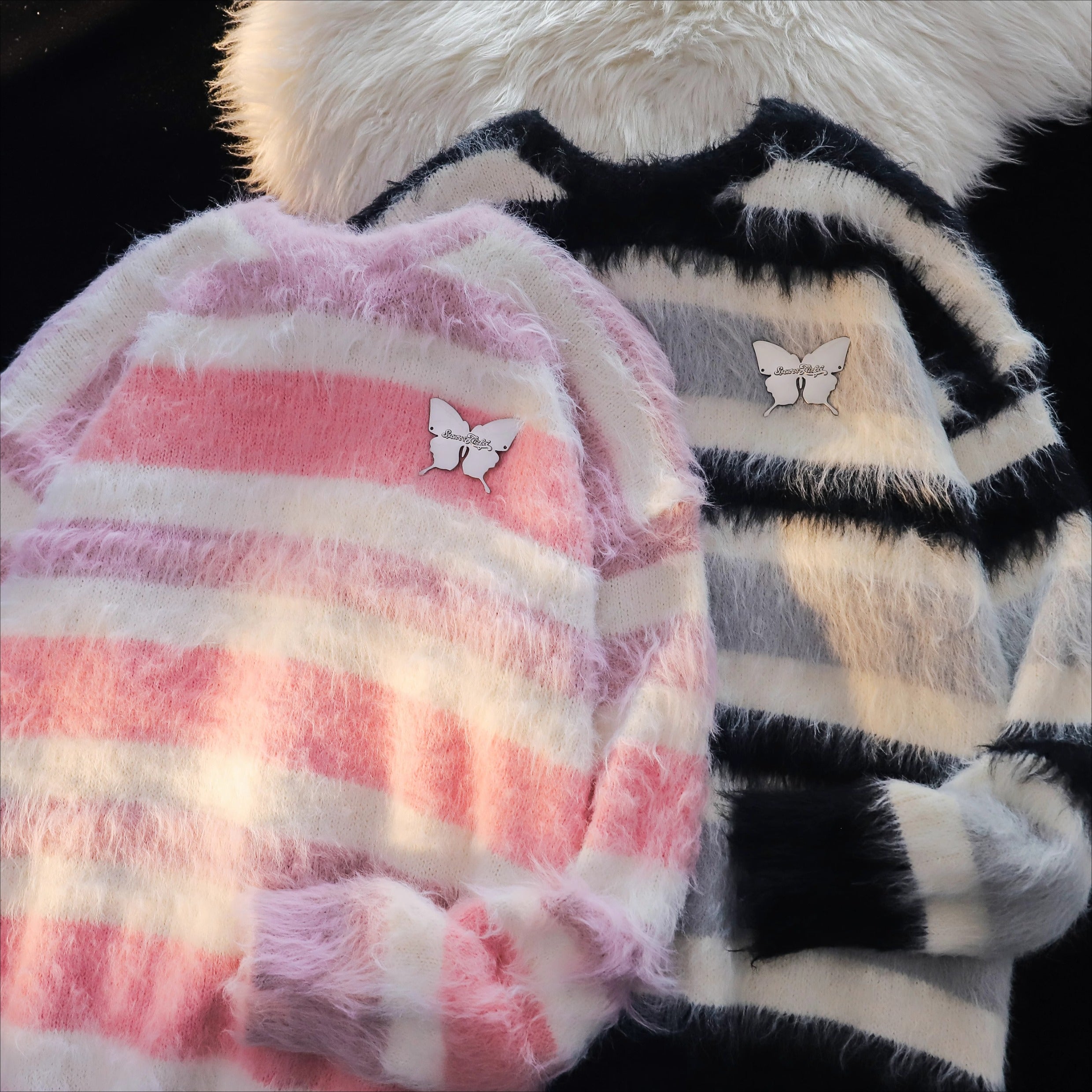 Mohair Stripe Sweater