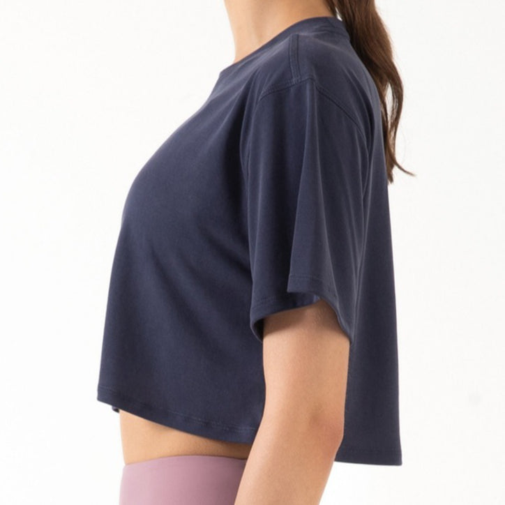 Modal Stretch Yoga Sport Crop Top