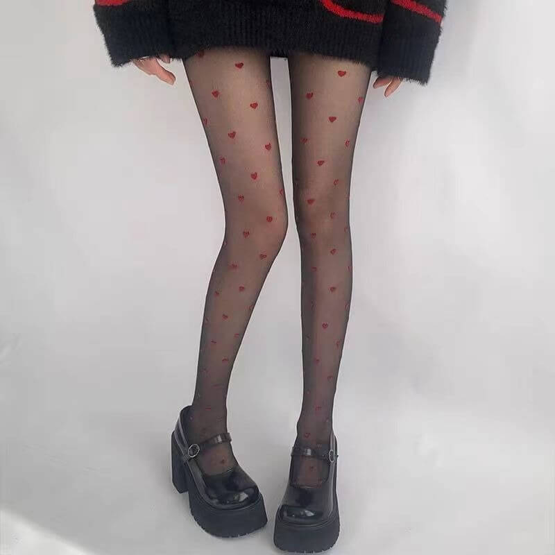Femboy Tiny Heart Tights