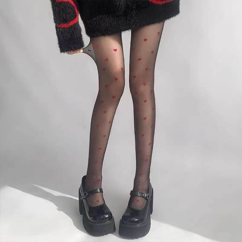 Femboy Tiny Heart Tights