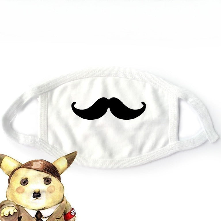White Kawaii Kaomoji Femboy Mask