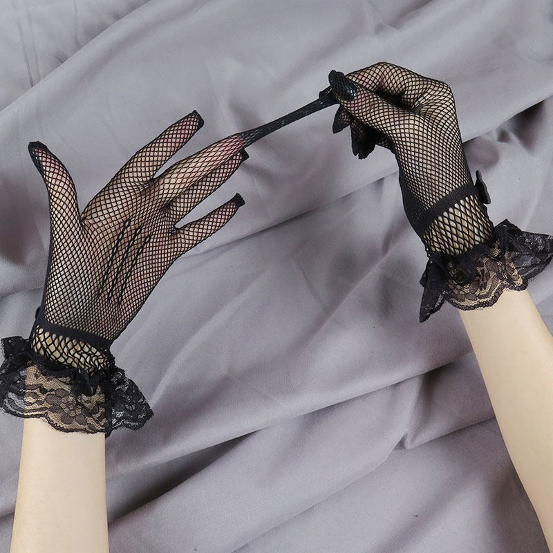 Lace Fishnet Gloves