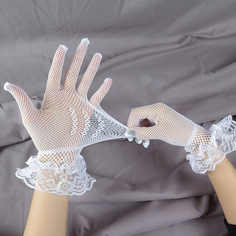 Lace Fishnet Gloves