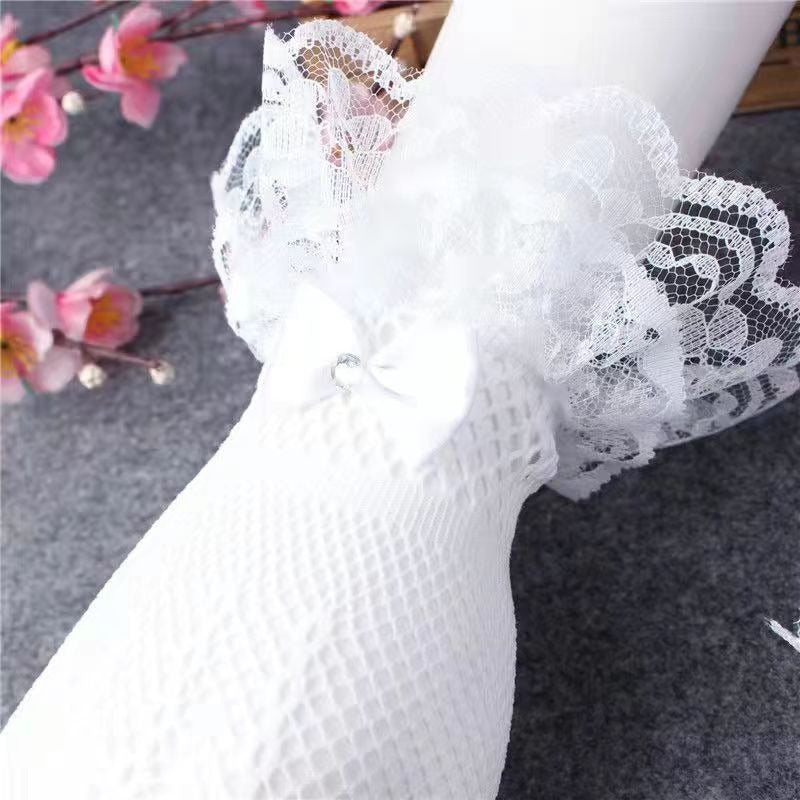 Lace Fishnet Gloves