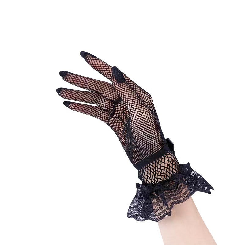 Lace Fishnet Gloves