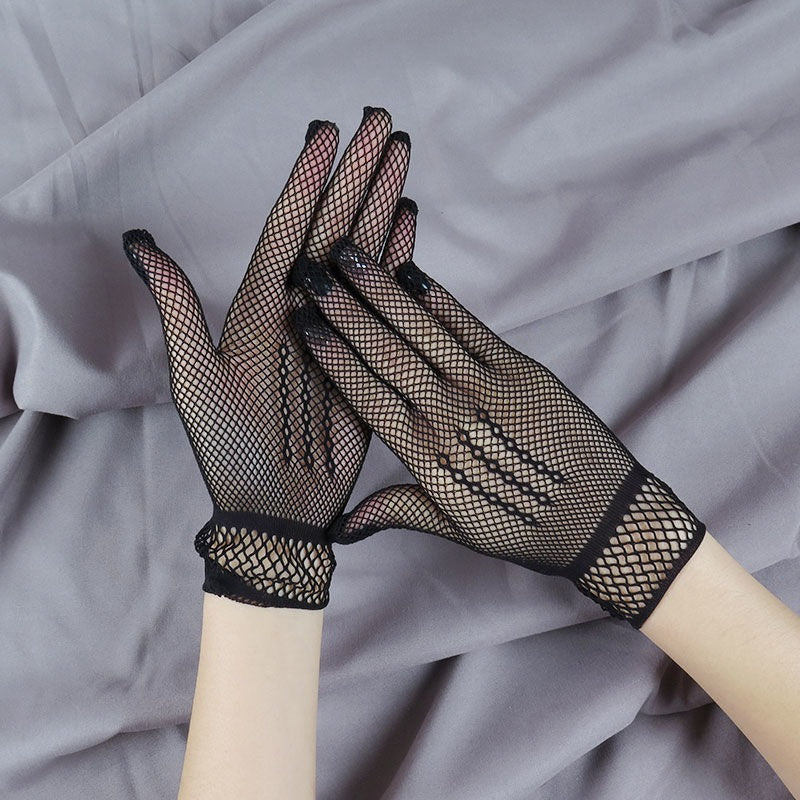 Lace Fishnet Gloves