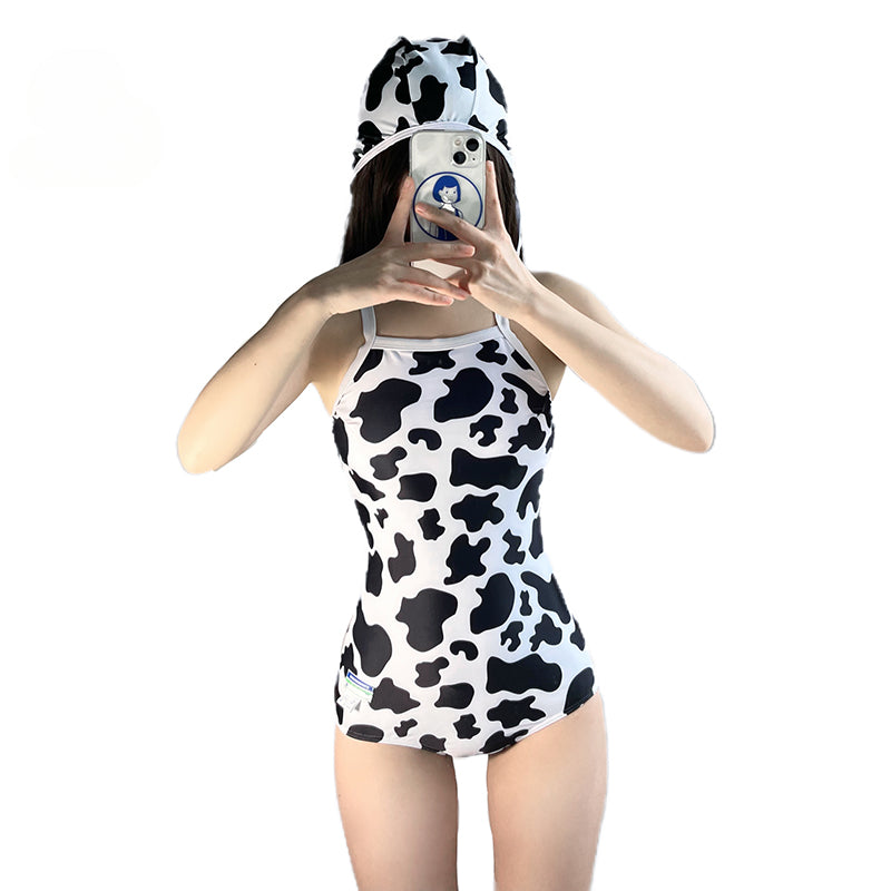 Cute Cow Femboy Swimsuit