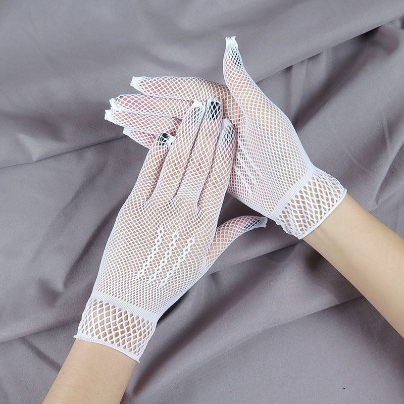 Lace Fishnet Gloves