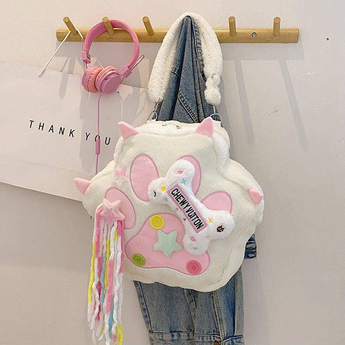 Plush Cat Paw Femboy Backsack