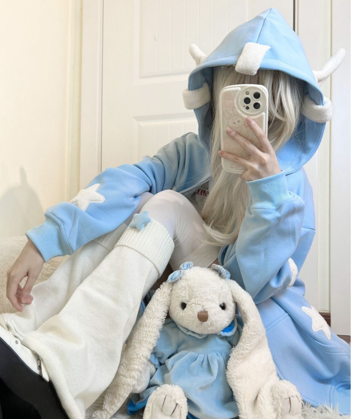 Cute Wing Ears Star Hoodie