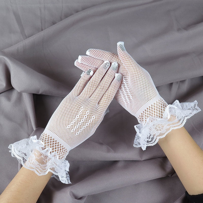 Lace Fishnet Gloves