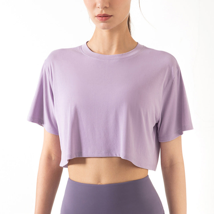 Modal Stretch Yoga Sport Crop Top