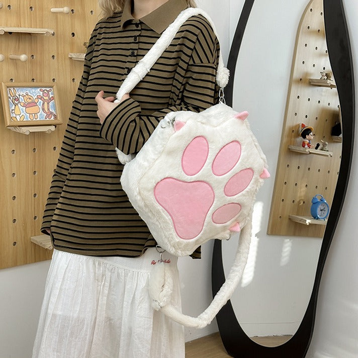 Plush Cat Paw Femboy Backsack