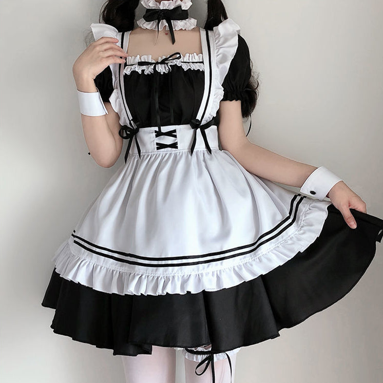 Lolita Girdle Maid Dress Set