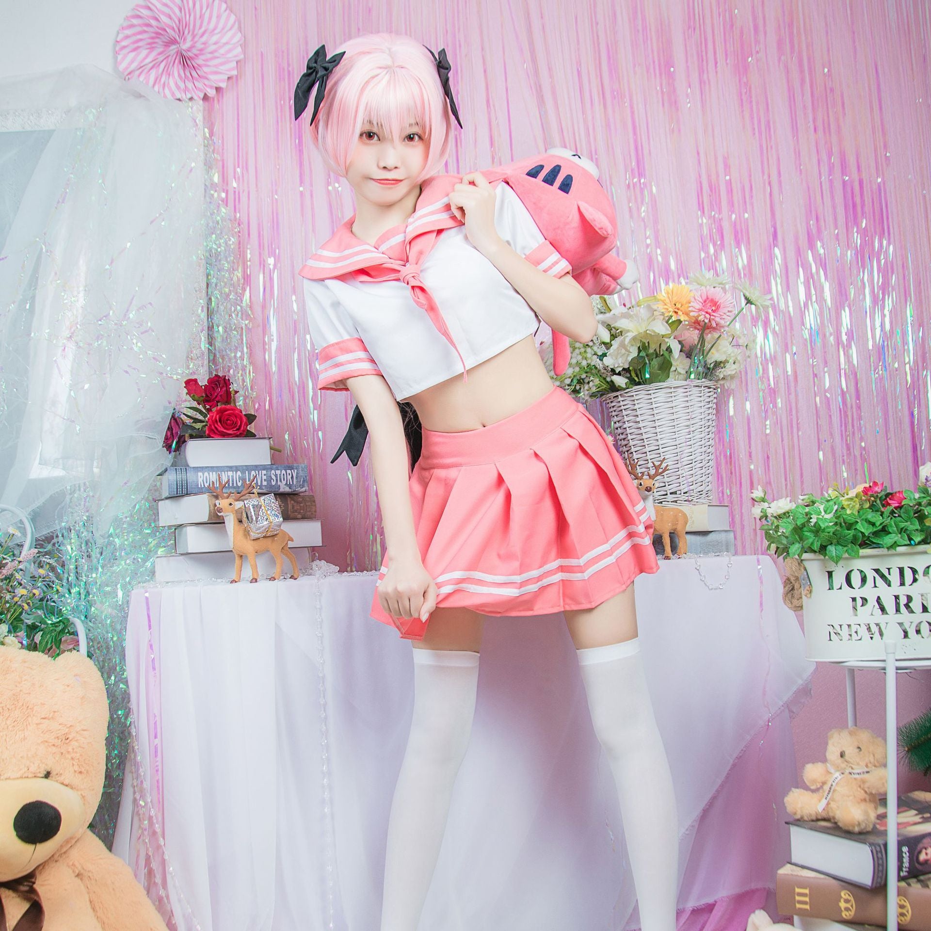 Pink Sailor Seifuku Astolfo Cosplay