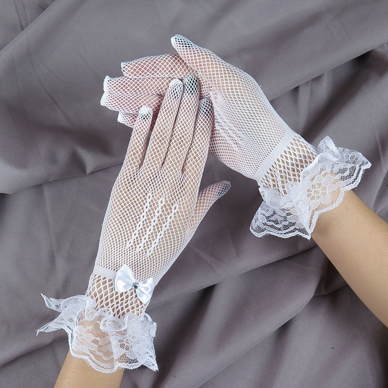 Lace Fishnet Gloves