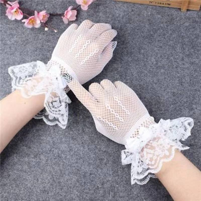 Lace Fishnet Gloves