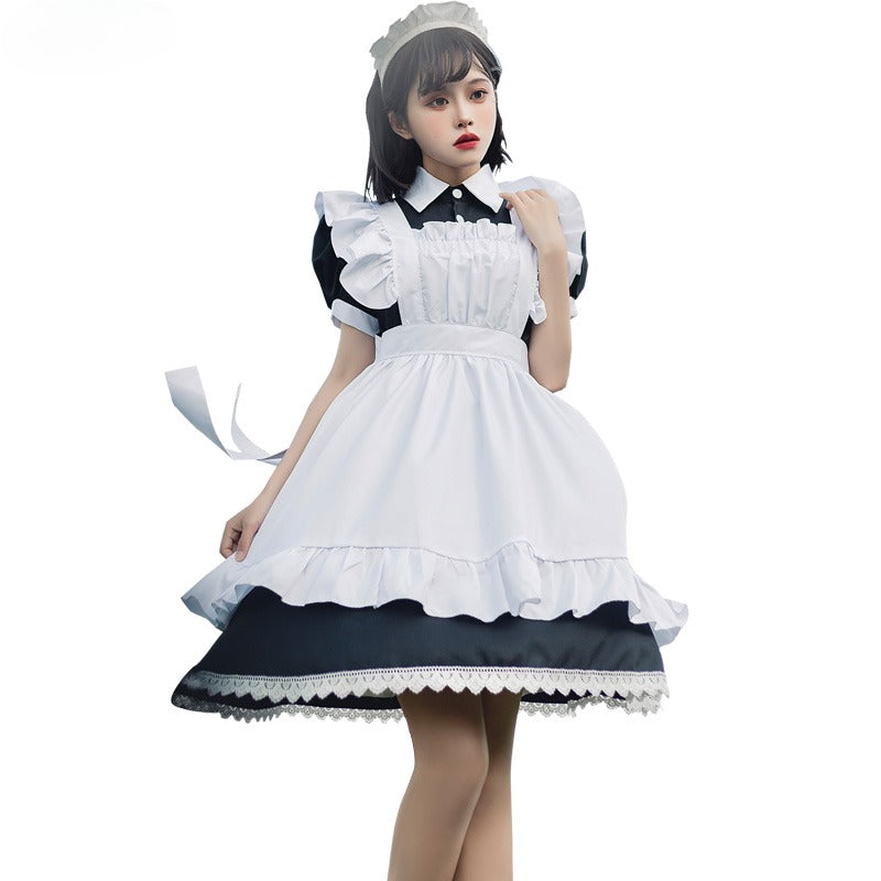 Black and White Lolita Maid Costume