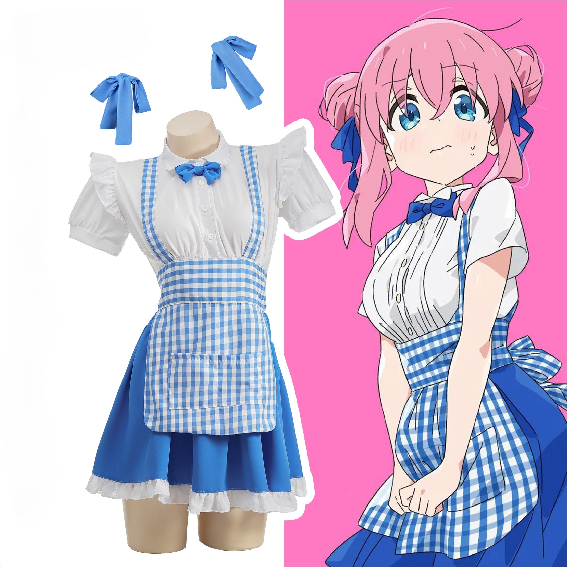 Bocchi The Rock Maid Outfit