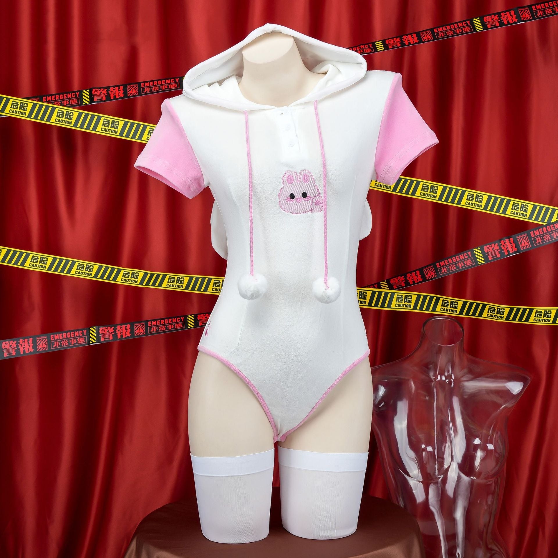 Cute Bunny Hooded Bodysuit