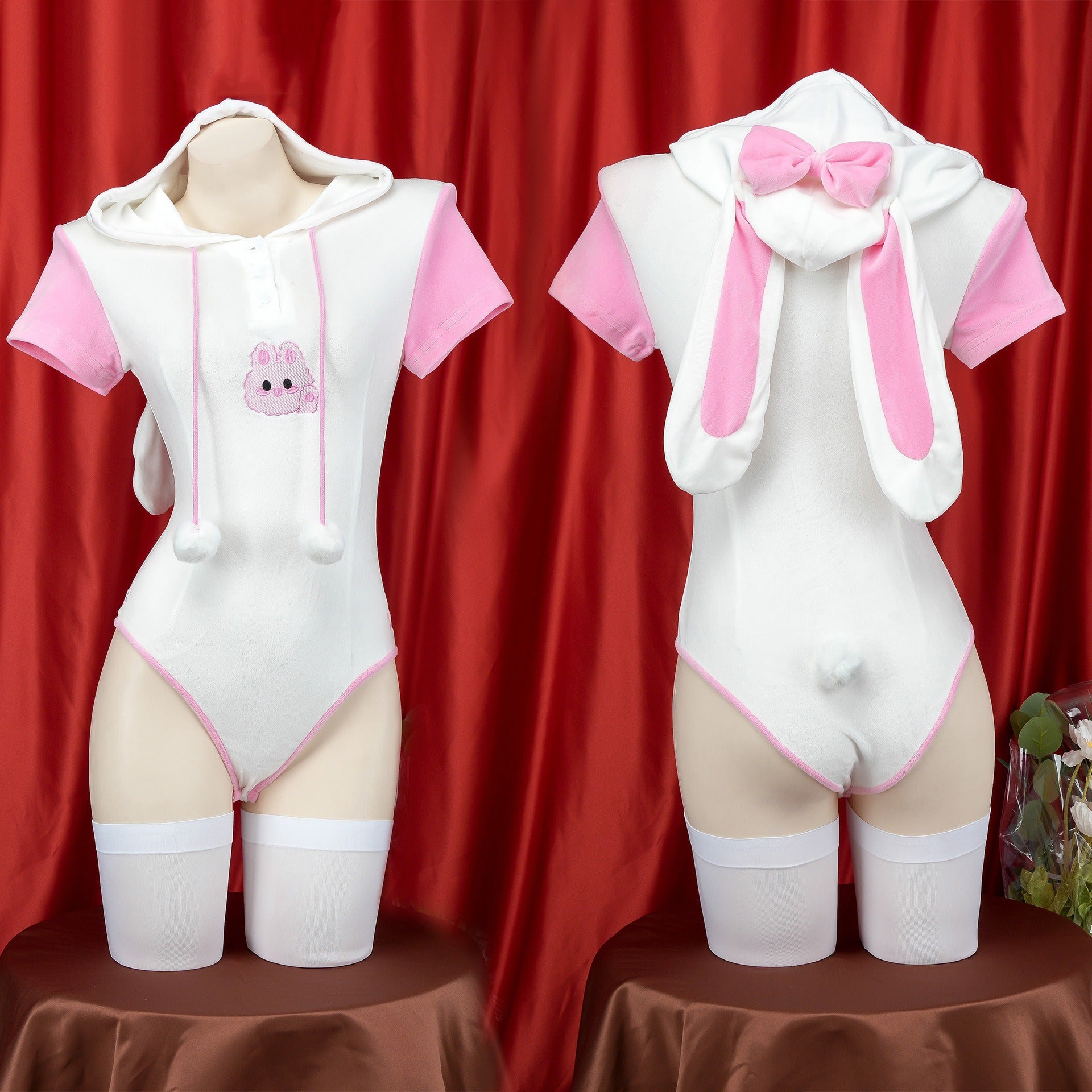 Cute Bunny Hooded Bodysuit