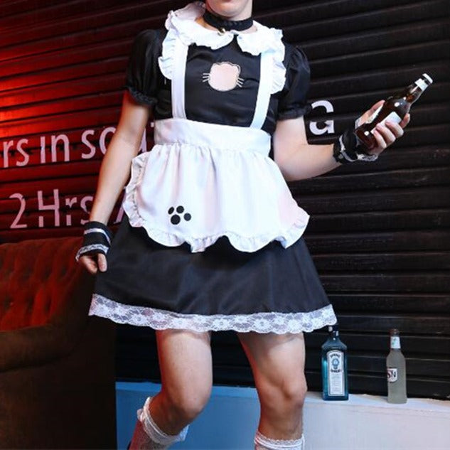 Cat Maid Cosplay Dress Set femboy clothing