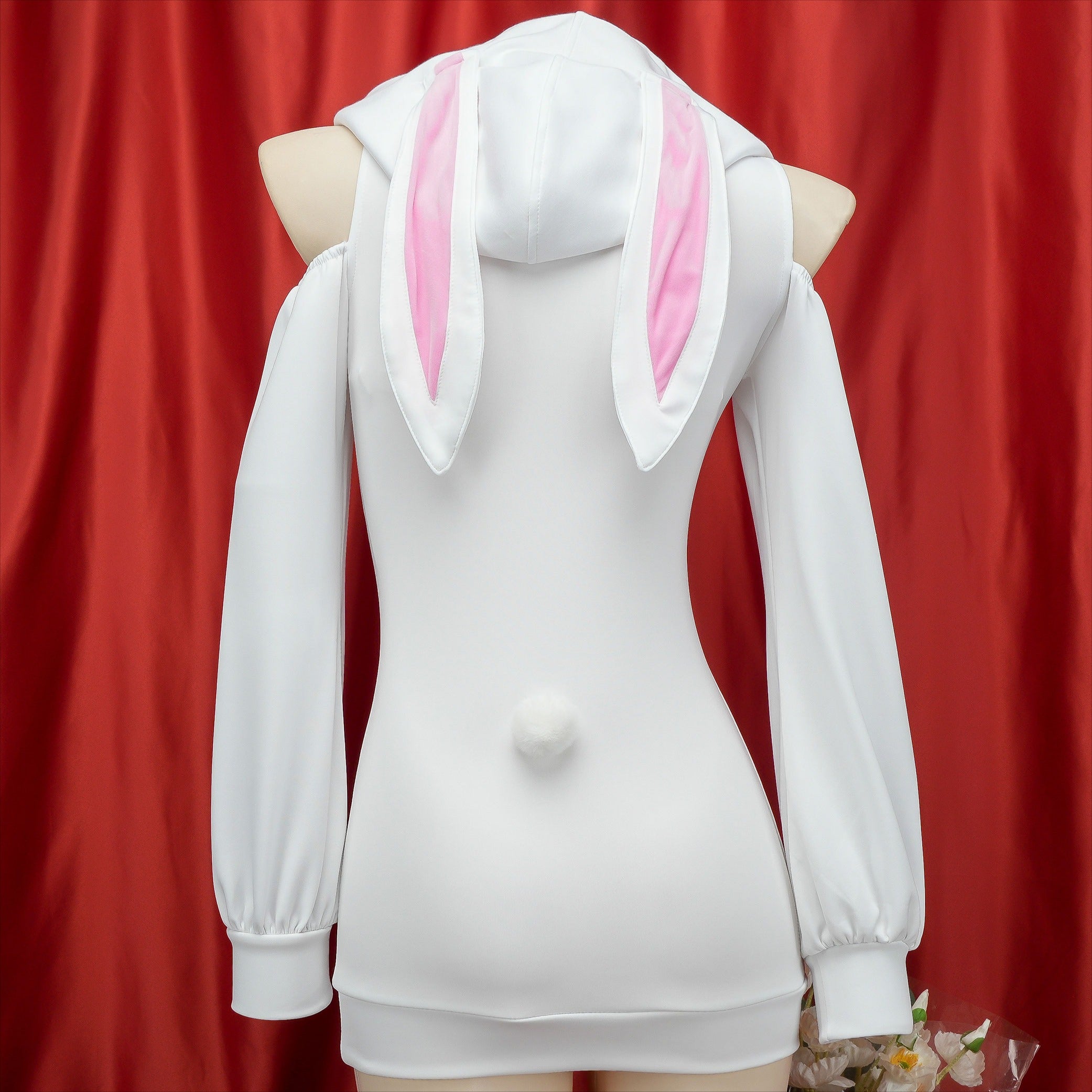 Cat Paw Bunny Pullover Hooded Dress