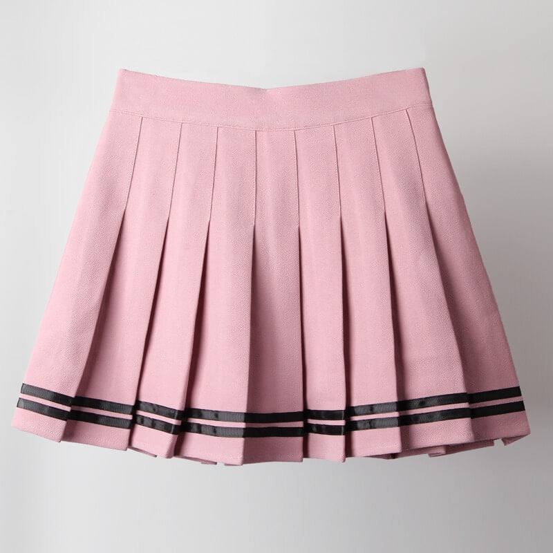 Classic Femboy Stripe Pleat Skirt