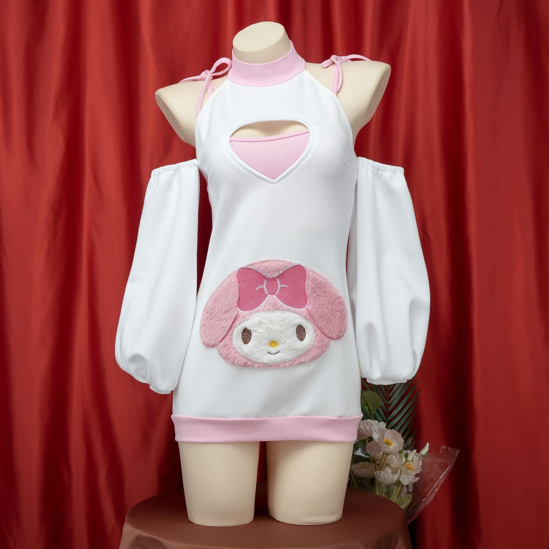 Kawaii Bunny Heart Nightdress Set