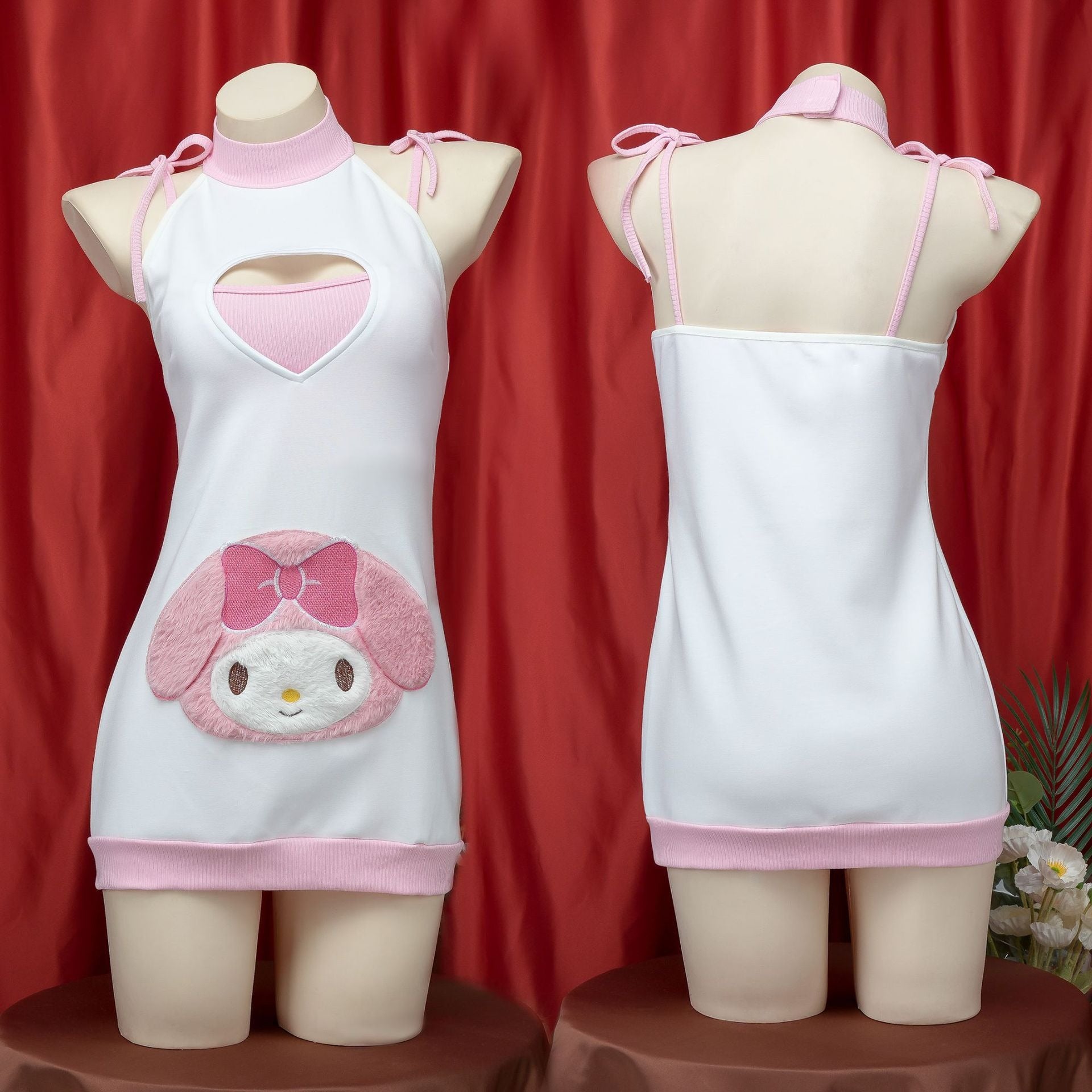 Kawaii Bunny Heart Nightdress Set