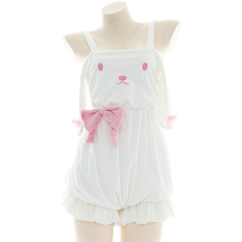 Cute Plush Bunny Overall