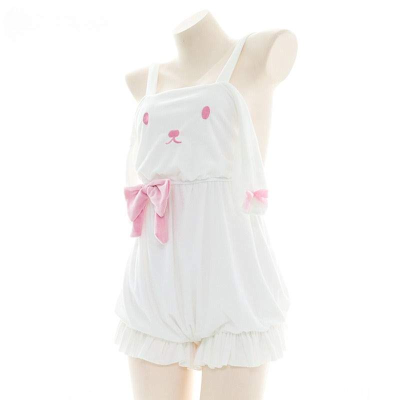 Cute Plush Bunny Overall