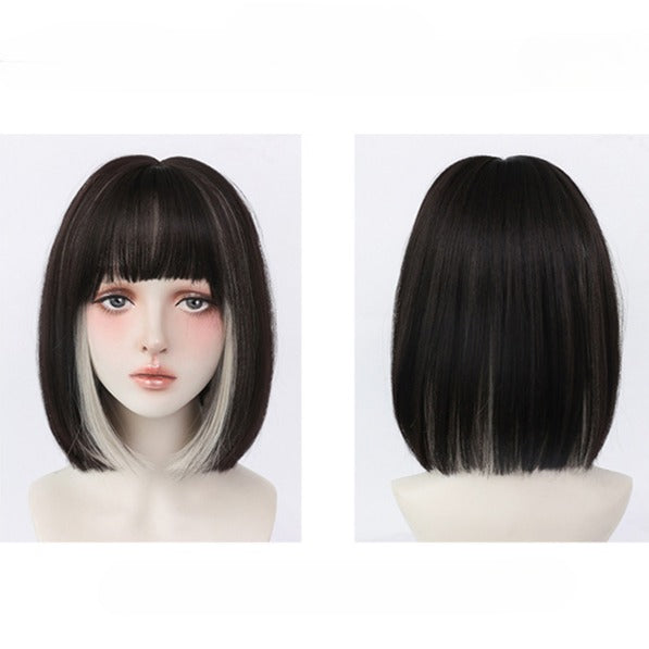 Earring Color Short Femboy Wig