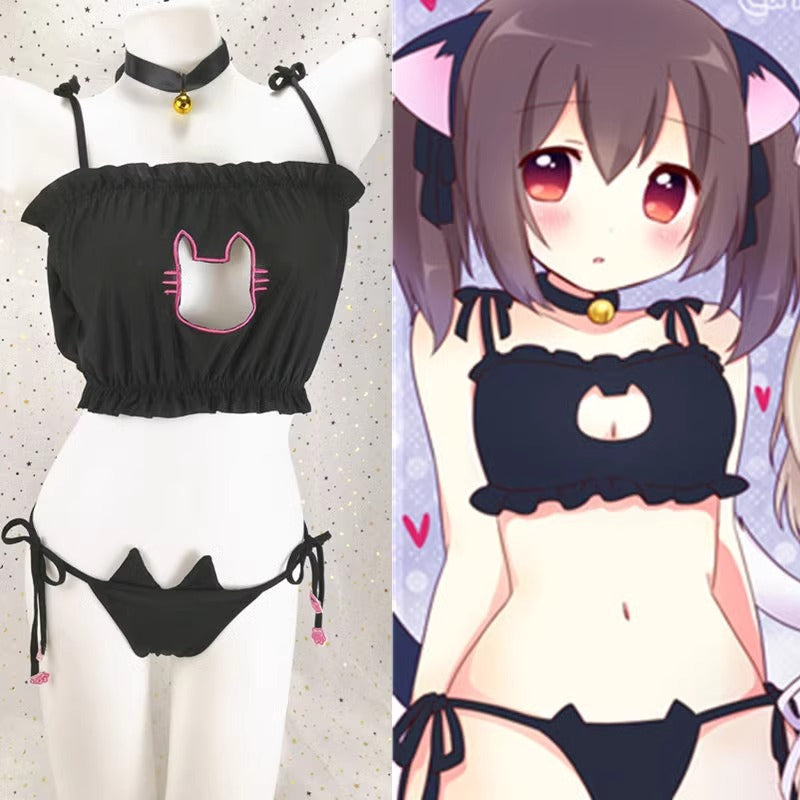 Cat Anime Lingerie femboy