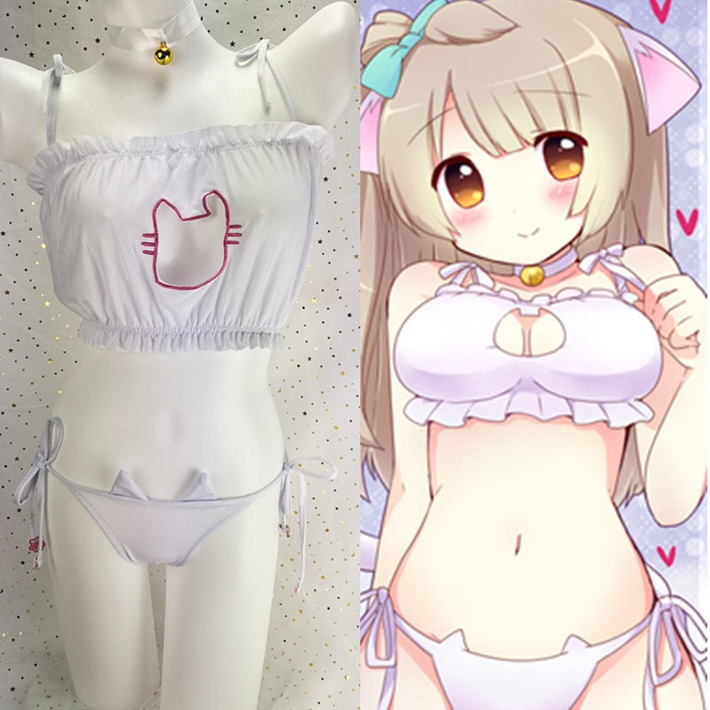 Cat Anime Lingerie femboy