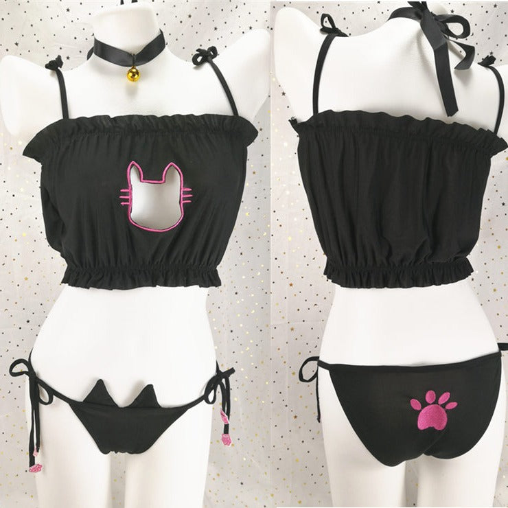 Cat Anime Lingerie femboy