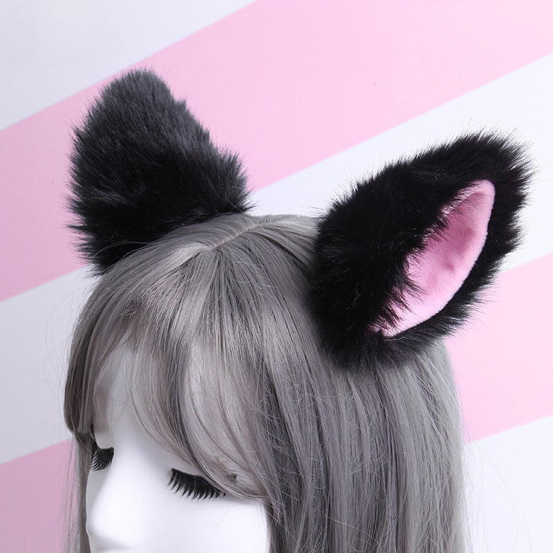 Furry Fox Ear Hairpins