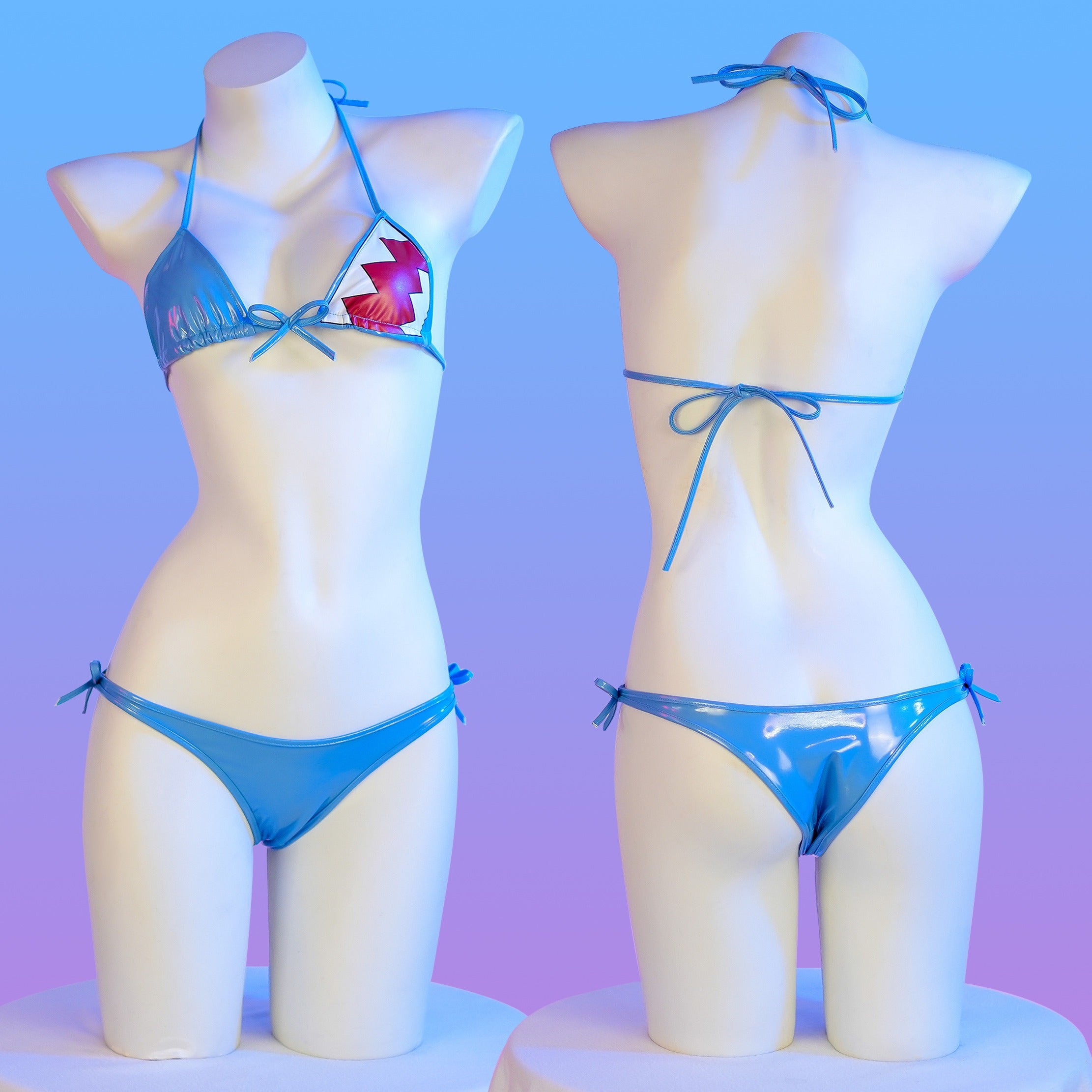 Gawr Gura Shark Girl Leather Bikini