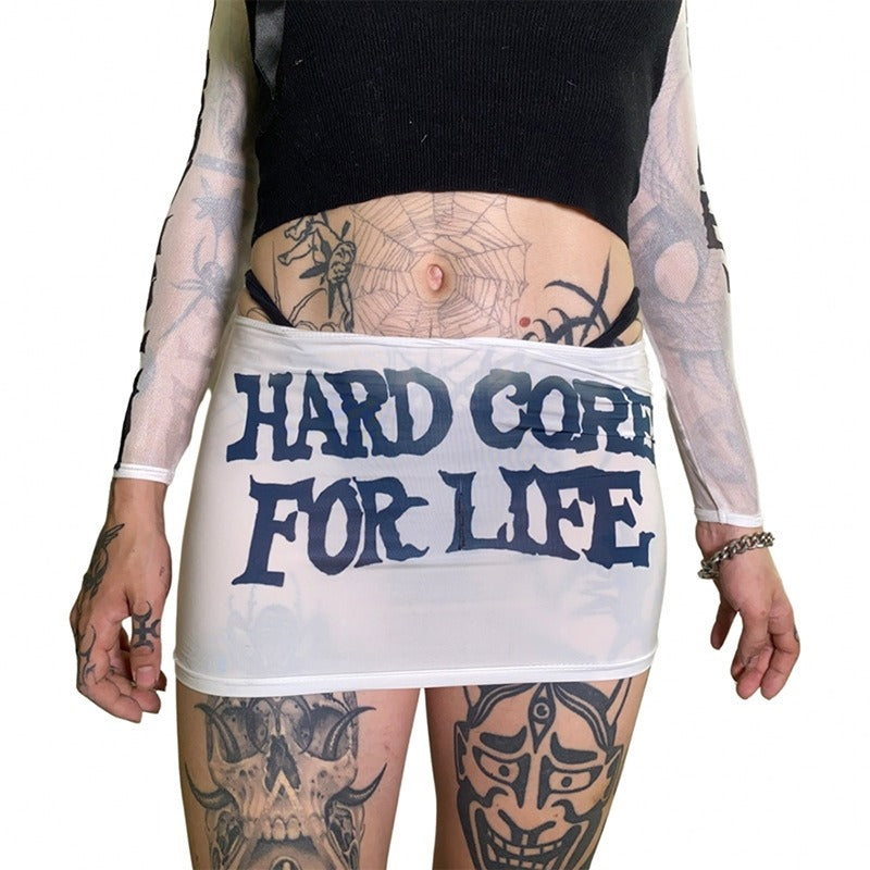 Hard Core for Life Mini Skirt