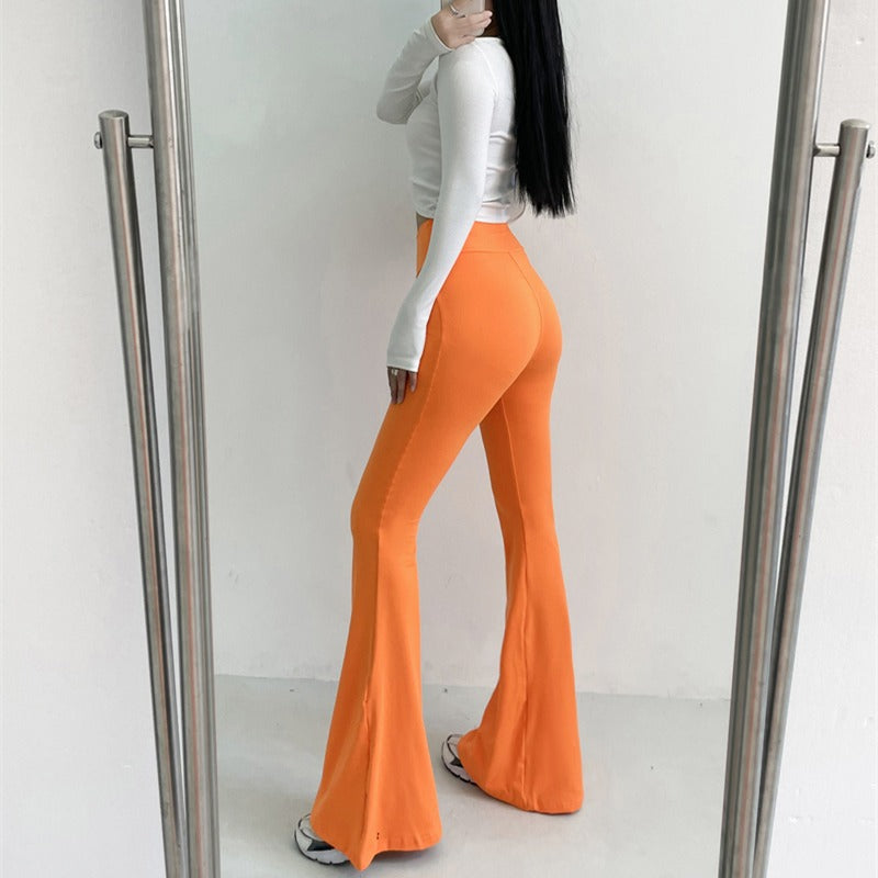 High-waist Flare Pant